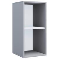 Regál na šanóny š: 35cm, sivá - sivá, Modern, kompozitné drevo (35/74/37cm) - P & B
