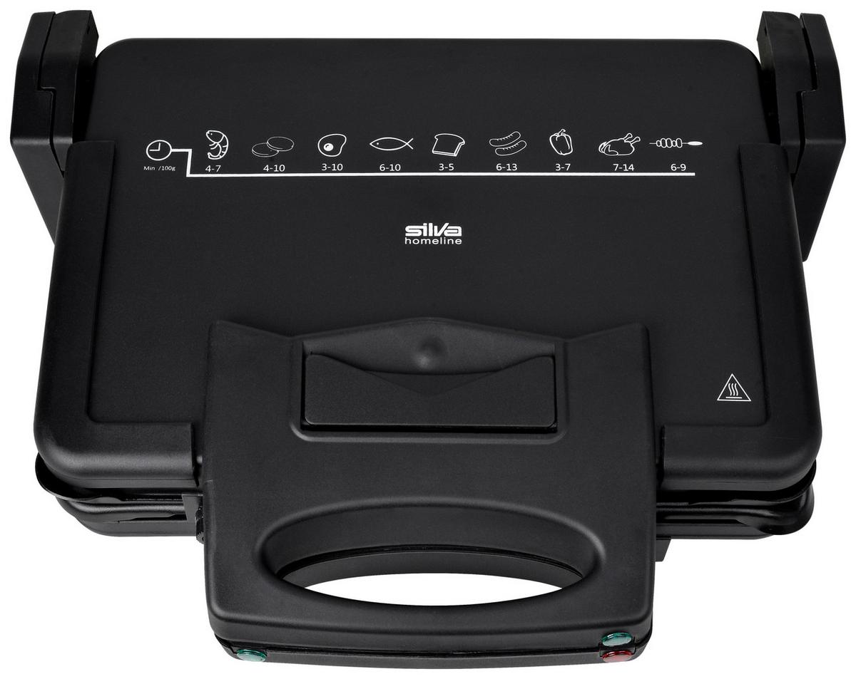 Kontaktgrill Kg 2410 - Anthrazit/Schwarz, Basics, Kunststoff/Metall (39.5/11.5/31.5cm) - Silva Homeline