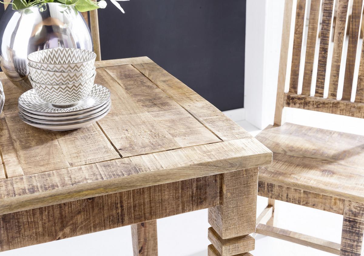Esstisch Echtholz 80x80 Cm Mango - Braun, MODERN, Holz (80/80/76cm) - MID.YOU