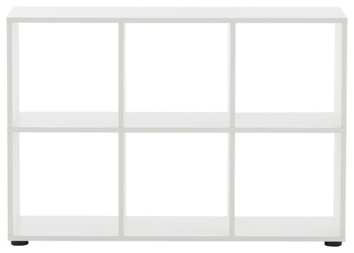 Schreibtisch Serie 500 Weiß B: 150 cm - Weiß, MODERN, Holzwerkstoff (150/73,6/121,6cm) - MID.YOU