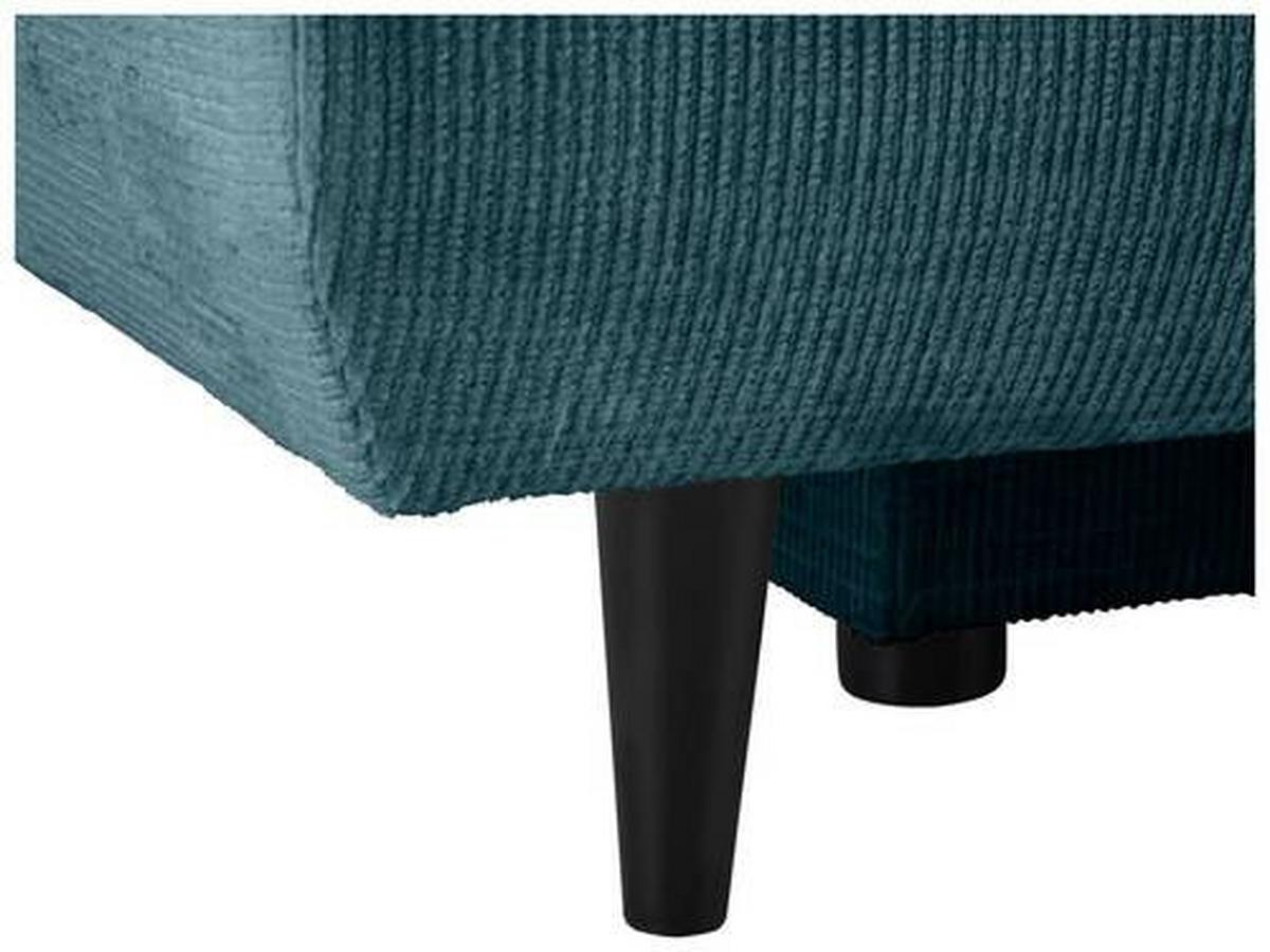 Schlafsofa Virgo - Petrol/Schwarz, KONVENTIONELL, Textil (212/97/105cm) - MID.YOU