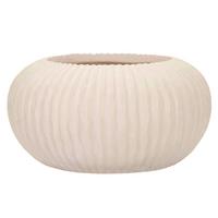 Vase Mist Pot Creme B: 35 cm - Creme, Basics, Metall (35/18/35cm)