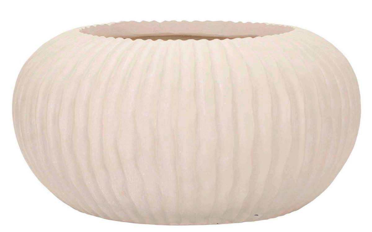 Vase Mist Pot Creme B: 35 cm - Creme, Basics, Metall (35/18/35cm)