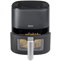 Heißluftfritteuse Jessica 6,5 L Schwarz - Schwarz, MODERN, Kunststoff (36,5cm) - Bono