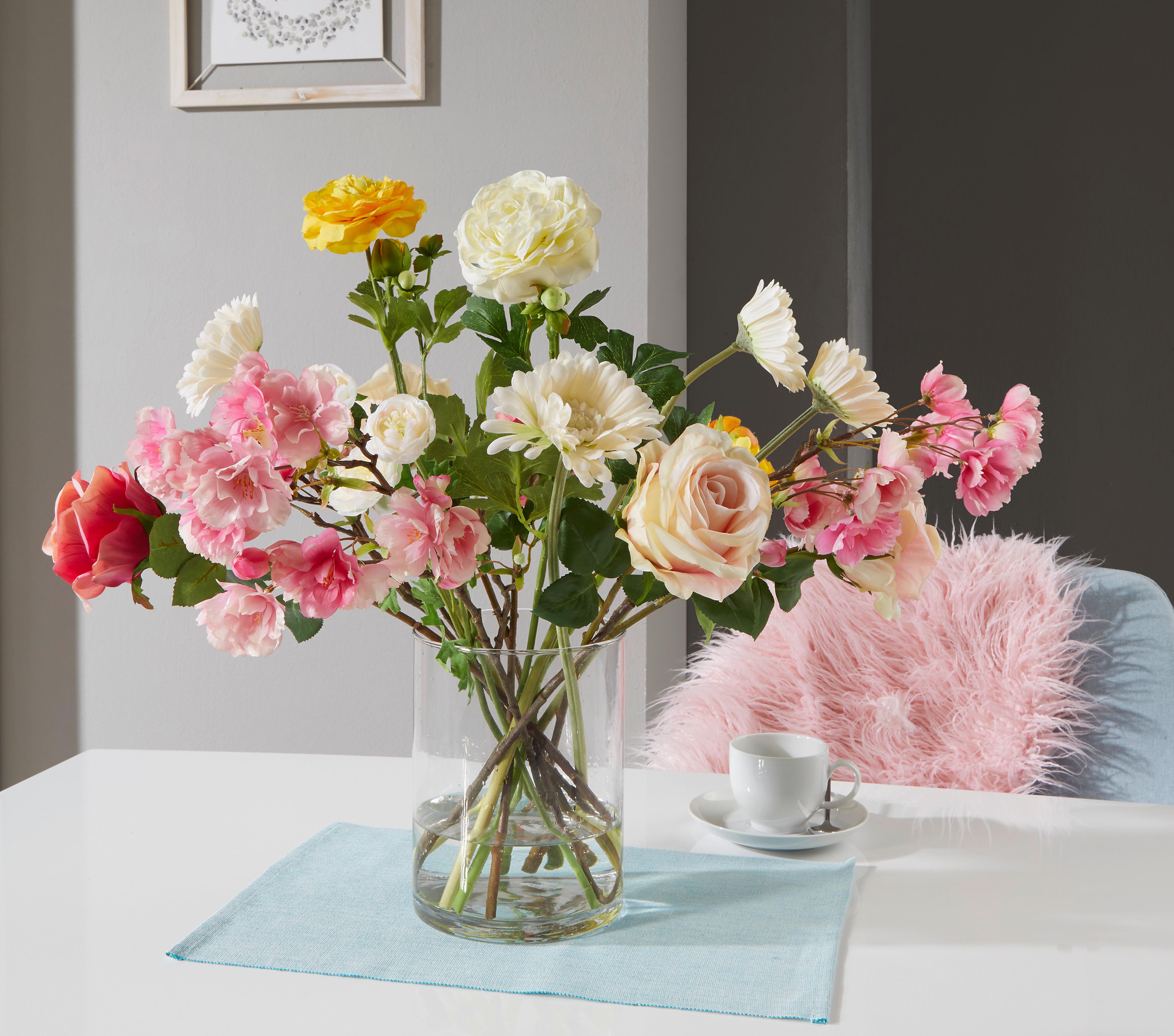 Vase Aislyn Gerade Glas H: 20 cm - Klar, Basics, Glas (15/20cm)