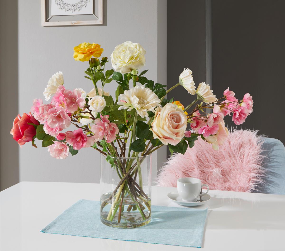 Vase Aislyn Gerade Glas H: 20 cm - Klar, Basics, Glas (15/20cm)