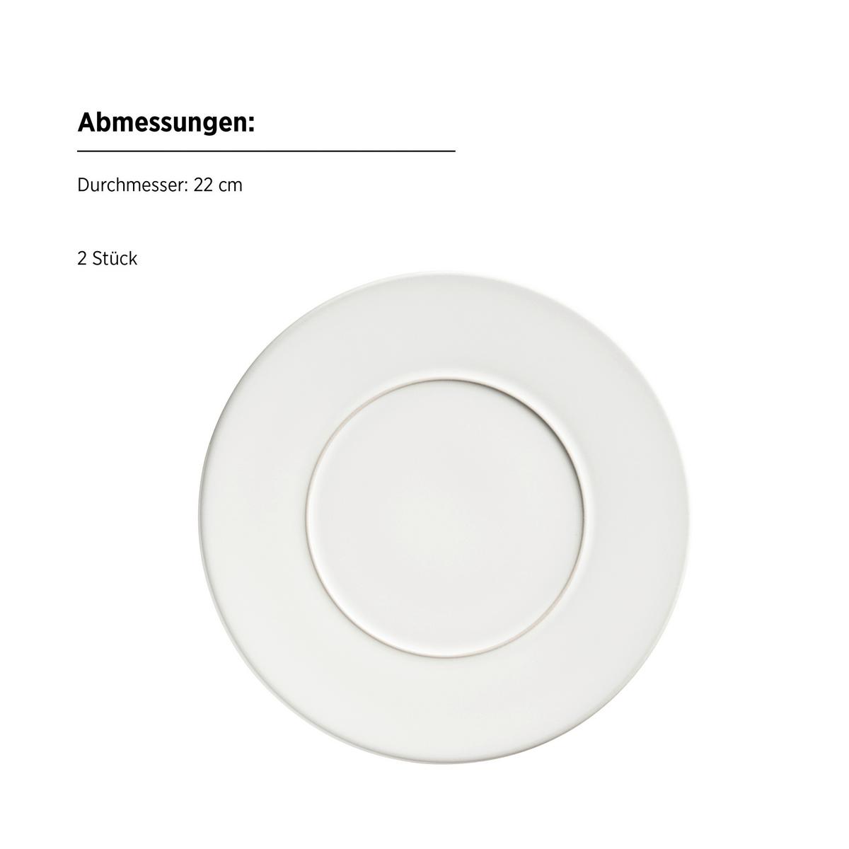 Kombiservice Unico Weiß, 8-Teilig - Weiß, Trend, Keramik - Mäser