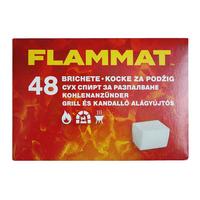 Grill És Kandalló Alágyújtós Flammat 48darabos - sötétnarancs, Basics, természetes anyagok