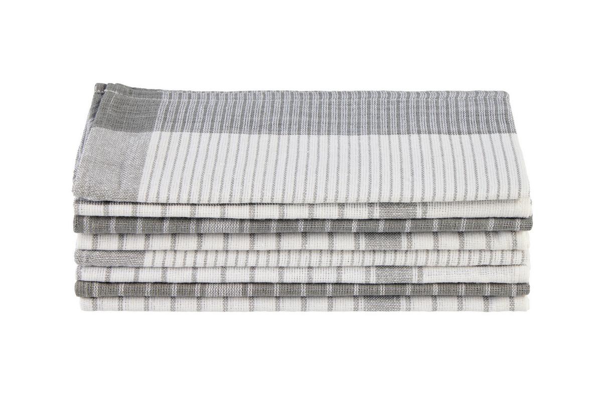 Geschirrtücher Frankfurt Baumwolle 8er-Set Bunt - Multicolor, KONVENTIONELL, Textil (50/70cm) - Ondega