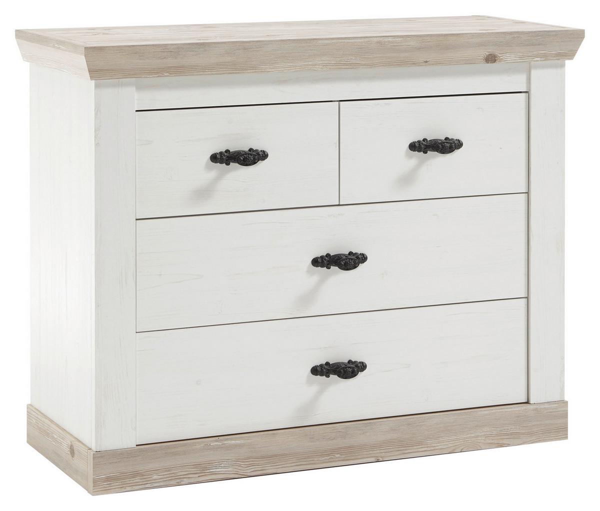 Kommode Florenz Hellbraun/Pinienfarben B:107cm - Hellbraun/Pinienfarben, Design, Holzwerkstoff (107/87/45cm) - MID.YOU