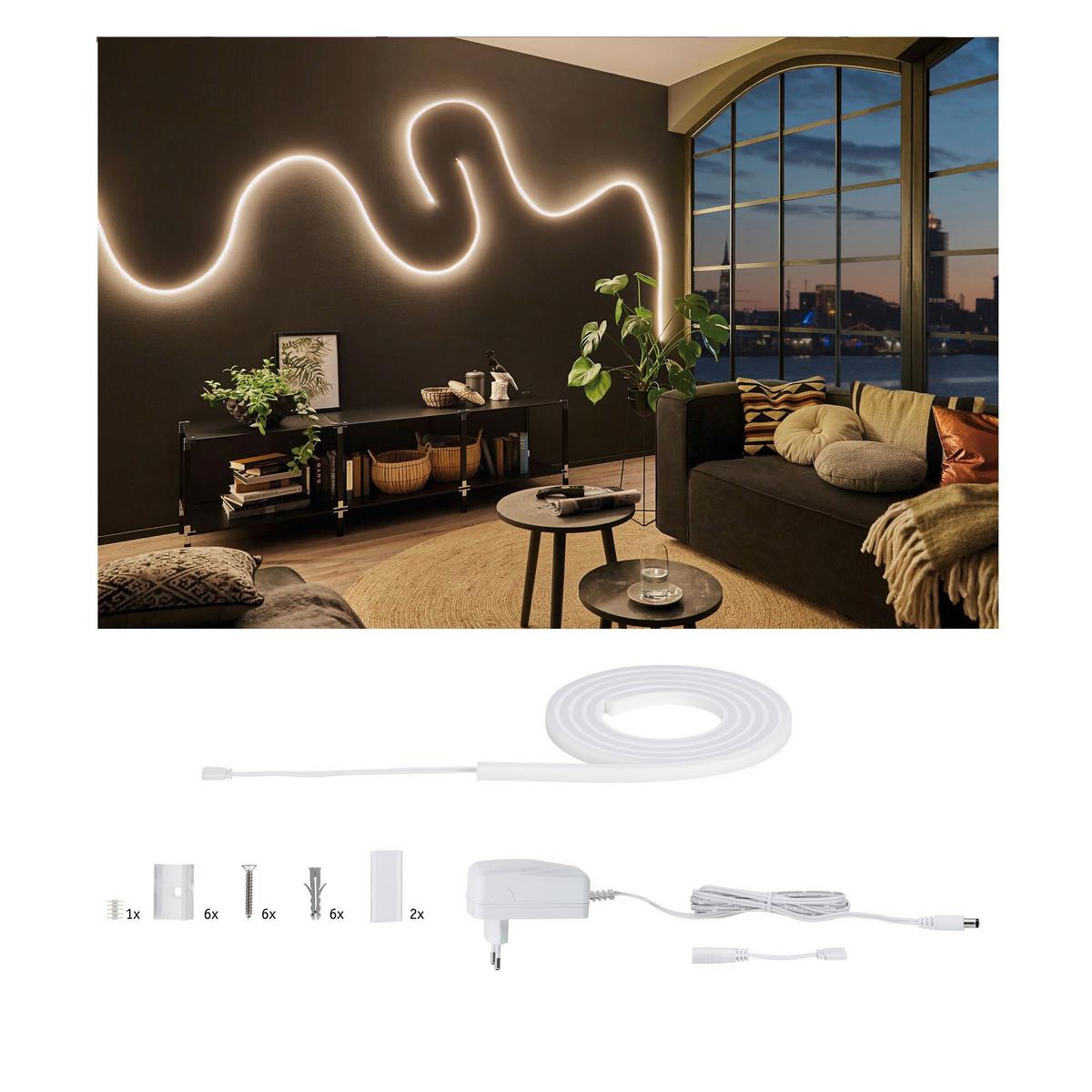 Led-streifen L: 1,5 M Dimmbar - Weiß, Basics, Kunststoff (150cm) - Paulmann