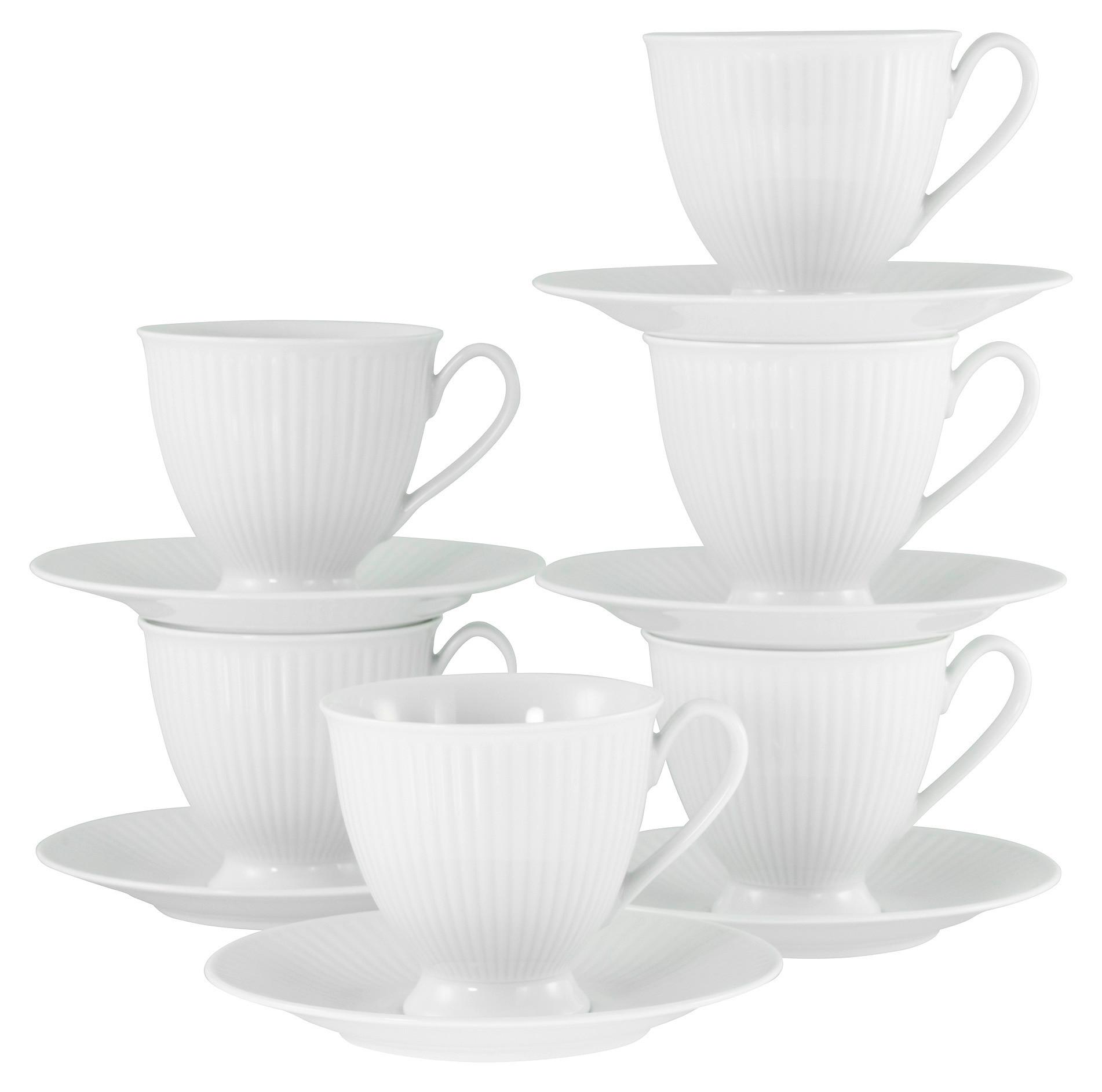 Kaffeeservice Valencia 12-tlg., Weiß