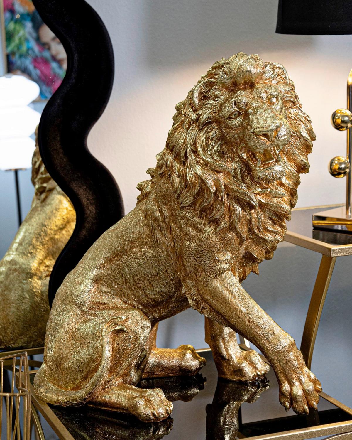 Skulptur Kunststoff, Gold - Basics, Kunststoff (45/55/29cm)