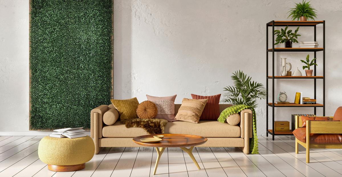 KUNSTPFLANZE Leafluxe Grün B: 50cm - Grün, MODERN, Kunststoff (50/50/7cm) - MID.YOU