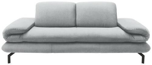 2,5-sitzer Looks Xiii - Silberfarben/Schwarz, Design, Textil (224 (284)/83 (110)/98cm) - LOOKS by W.Joop