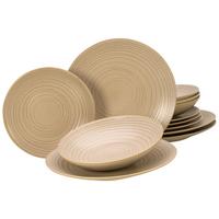 Kombinovaný servis 12- dielny, piesková - piesková, Basics, keramika - Creatable