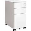 Rollcontainer Metall Weiß Abschließbar 30x59,2x46 Cm - Weiß, Basics, Kunststoff/Metall (30/59,2/46cm) - Boxxx