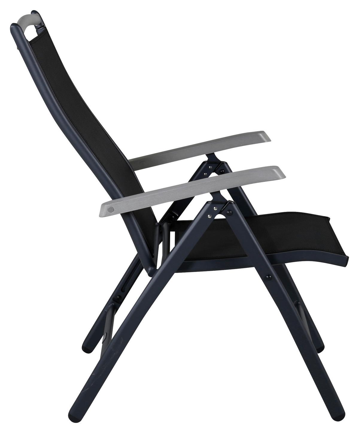 Gartensessel-set Albany - Schwarz, KONVENTIONELL, Metall (60/110/73cm) - Gardenson