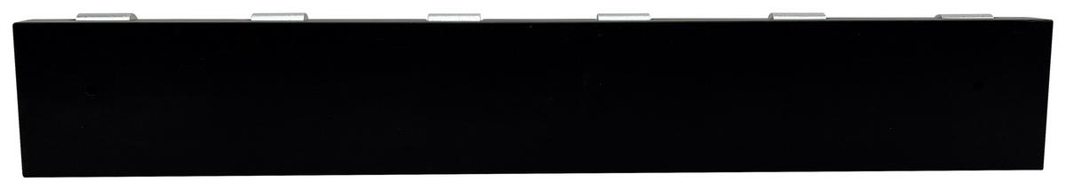 Hakenleiste Franzi Schwarz B: 48 cm - Schwarz, MODERN, Holzwerkstoff/Metall (48/7,5/2,5cm)