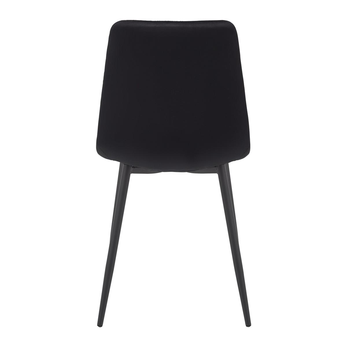 Jídelní židle RIA černá - černá, Moderní, kov/dřevo (43,5/87/54cm) - Bessagi Home
