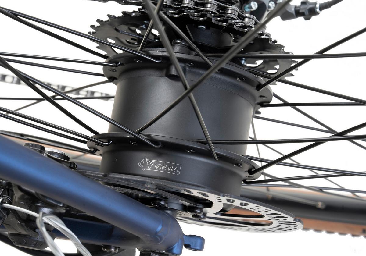 Elektrofahrrad Adore Gravel, Dunkelblau - Dunkelblau, Basics, Metall (180/70/100cm)