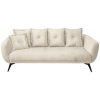 3-sitzer-sofa Baggio Beige, Schwarz, B: 236 Cm - Beige/Schwarz, MODERN, Textil (236/94/103cm) - Livetastic