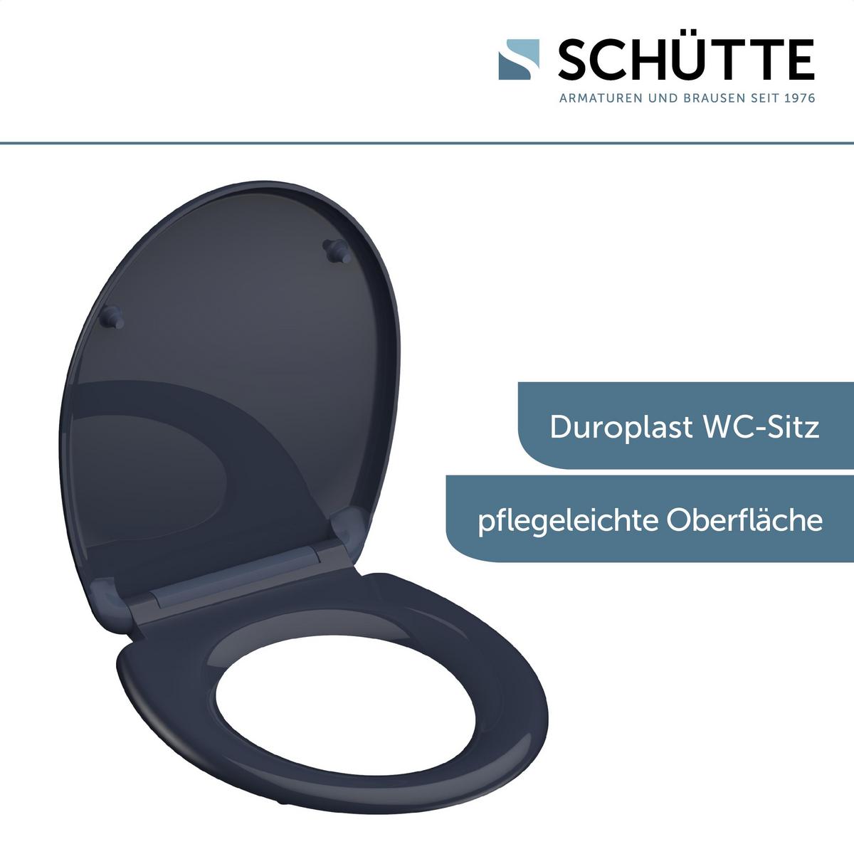 Wc-sitz Anthrazit Mit Absenkautomat B: 45 Cm - Anthrazit, Basics, Kunststoff (45/5,5/37,5cm) - Schütte