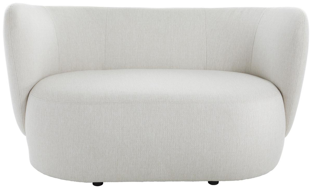 2-sitzer-sofa Boli Bouclé - Creme/Schwarz, KONVENTIONELL, Textil (154/80/84cm) - Livetastic