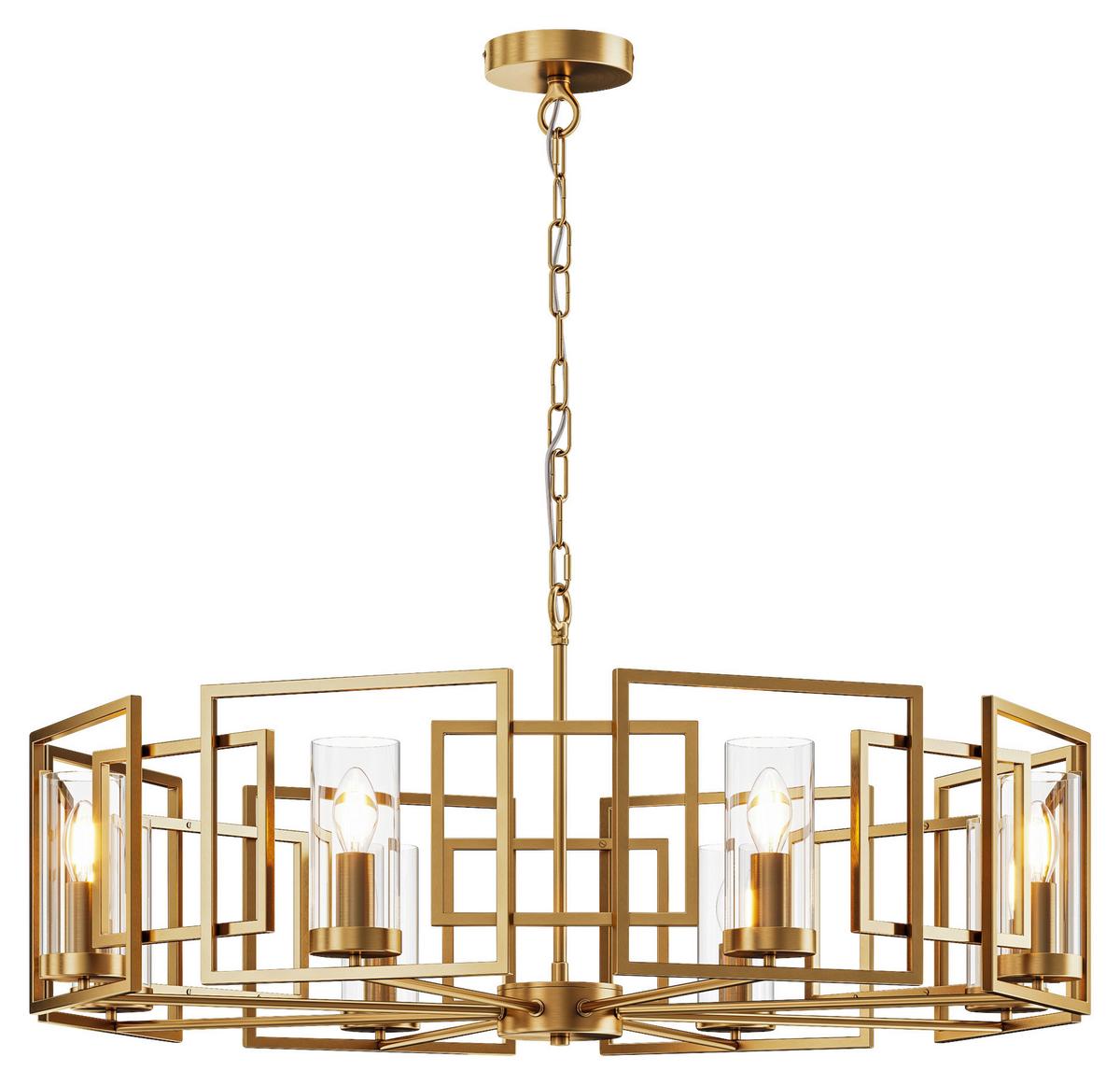 Kronleuchter Bowi - Klar, Trend, Glas/Metall (87,5/60,5/87,5cm) - MAYTONI