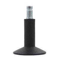Bürostuhlgleiter Stand Schwarz Ø 6 Cm 5er-Set - Schwarz, Basics, Kunststoff/Metall (6/6,4/6cm) - MID.YOU