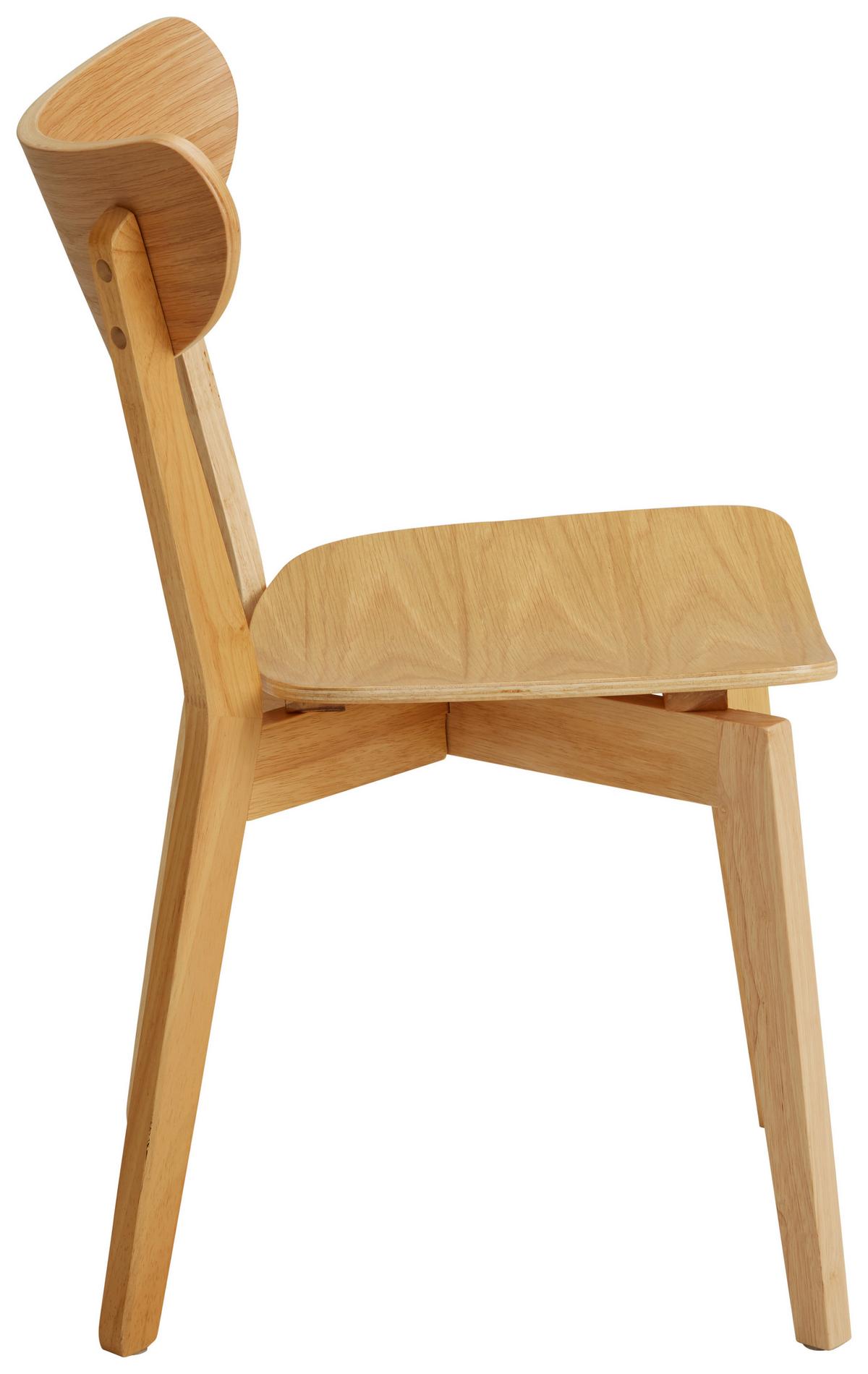 Jídelní židle ROXBY dub morený - barvy dubu, Lifestyle, dřevo (45/78/55cm) - Modern Living