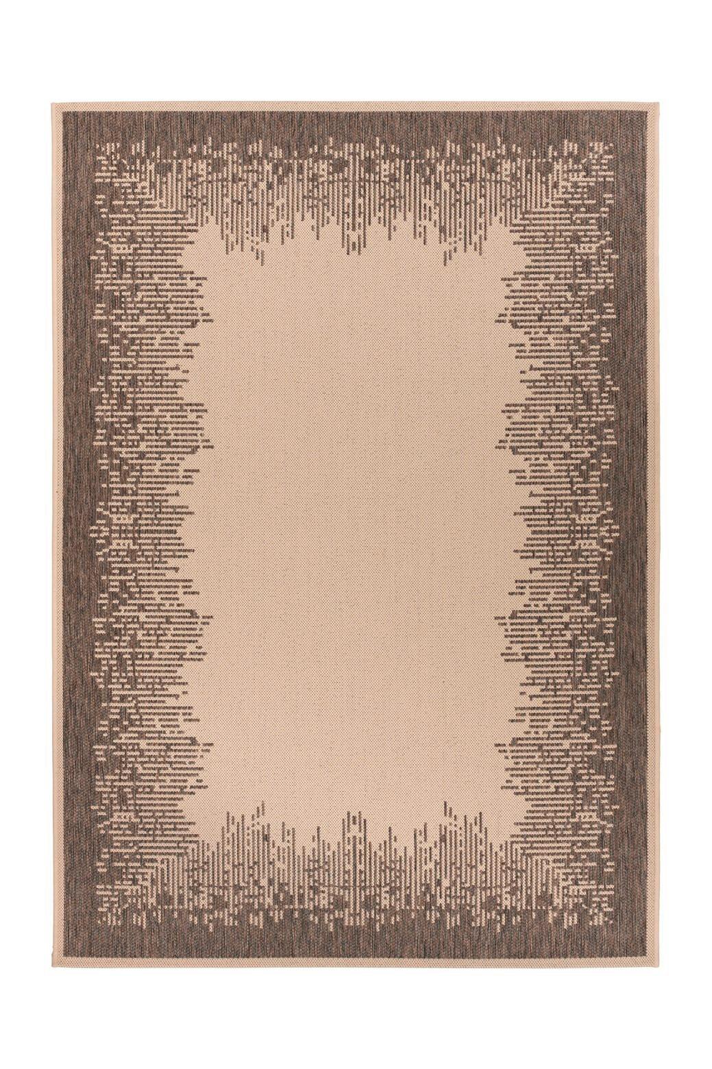 Flachwebteppich Splash 900 Braun/Creme, 200x290 cm - Creme/Braun, KONVENTIONELL, Textil (200/290cm)