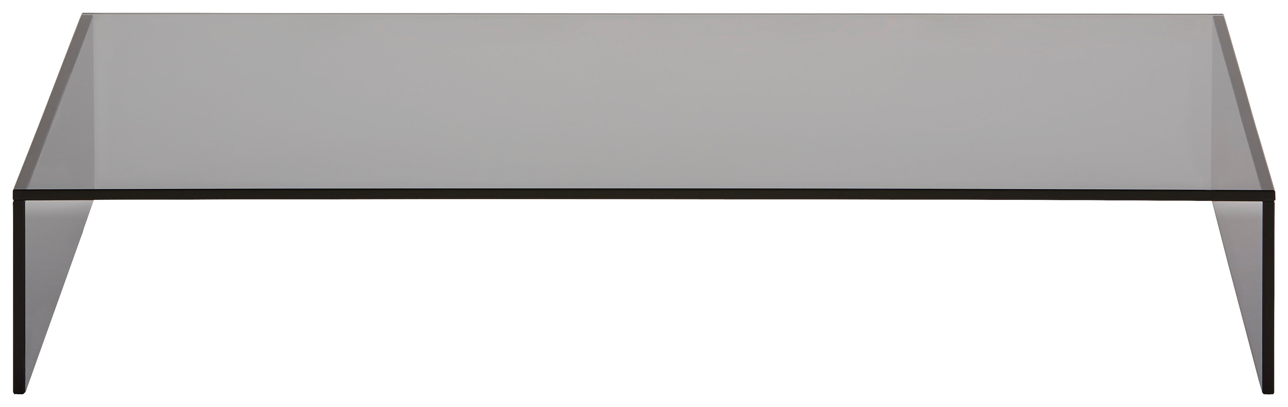 Tv Nadstavec Universal 80cm - tmavosivá, sklo (80/14/40cm) - Modern Living