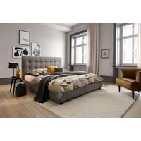 Polsterbett Mit Lattenrost 180x200 Livorno, Hellgrau - Hellgrau, MODERN, Holz/Textil (180/200cm) - Carryhome