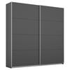 Schwebetürenschrank 181cm Belluno, Grau Metallic Dekor - Grau, MODERN, Holzwerkstoff (181/210/62cm) - Rauch Möbel