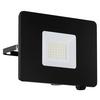 Led Außenleuchte Faedo 30 W Aluminium, Wandmontage - Schwarz/Weiß, Basics, Glas/Metall (17,5cm)