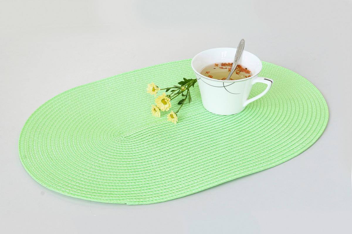 Étkezőalátét Martina - fekete/világoszöld, Konventionell, műanyag - Ondega
