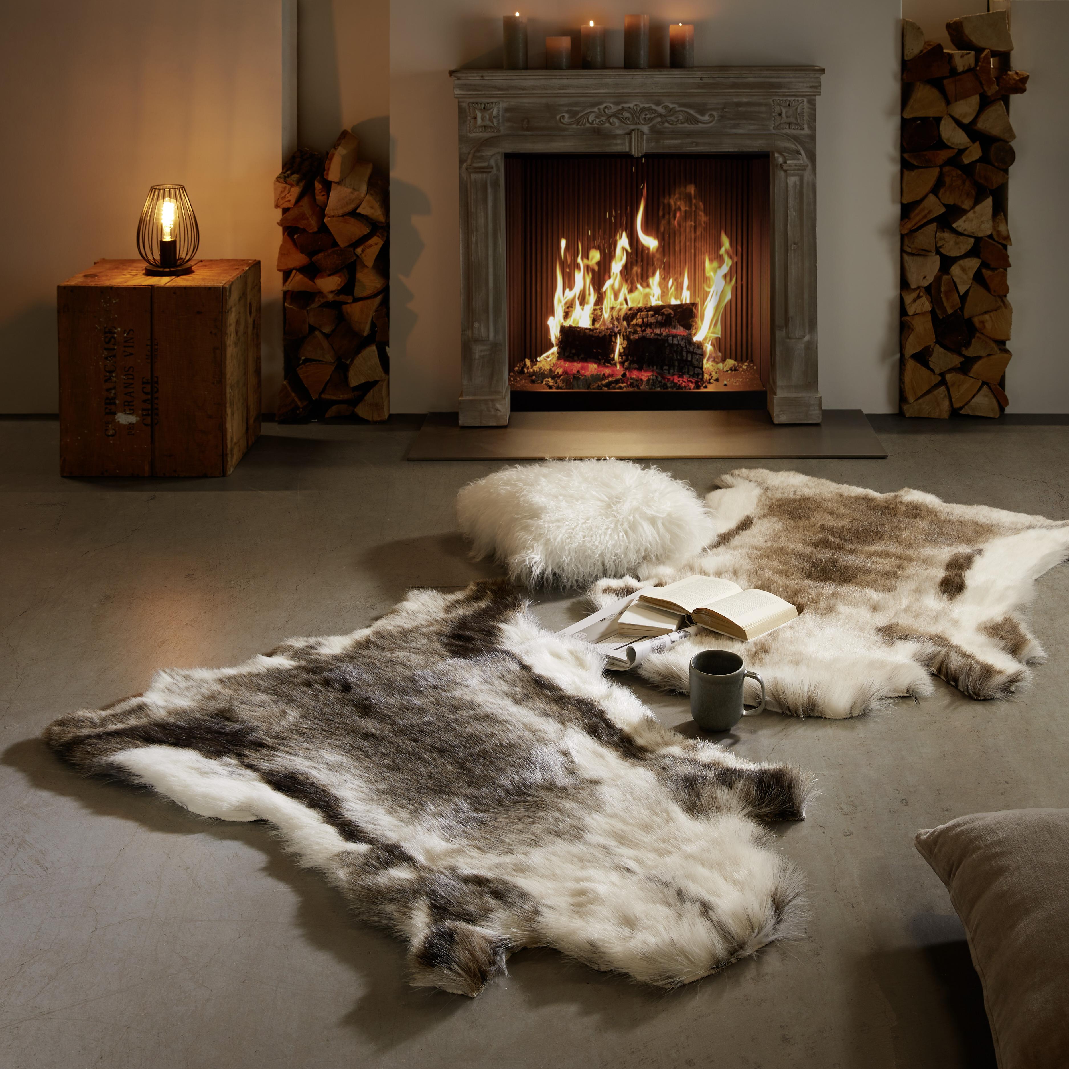 Umělá Kožešina Rudolf, 90/110cm, Hnědá - hnědá, Moderní, kožešina/textil (90/110cm) - Modern Living