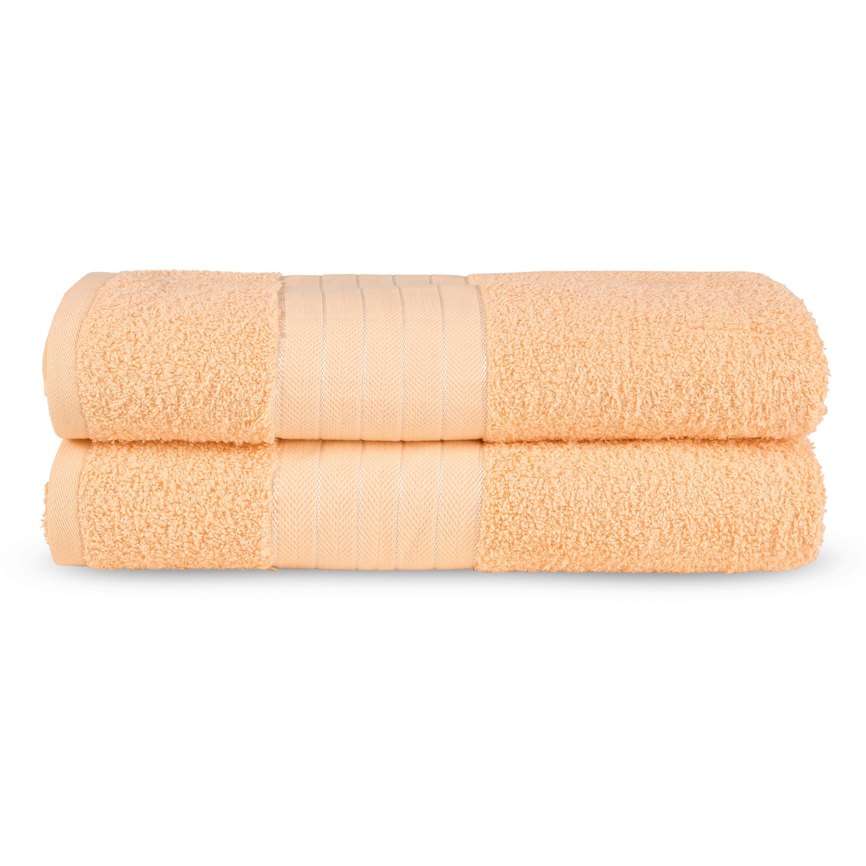 Duschtuchset Peach Koralle/Orange 70x140 cm - Basics, Textil (70/140cm)