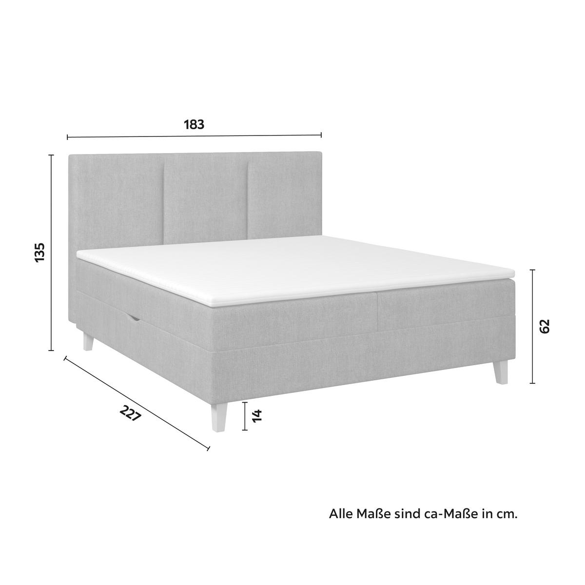 Boxspringová posteľ MONZA 180x200, hnedá - hnedá/farba duba, Modern, drevo/textil (180/200cm) - Bessagi Home