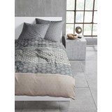 Bugatti Baumwollbettwäsche Feinflanell 140x200cm Streifen - Beige/Grau, Basics, Textil (140/200cm)