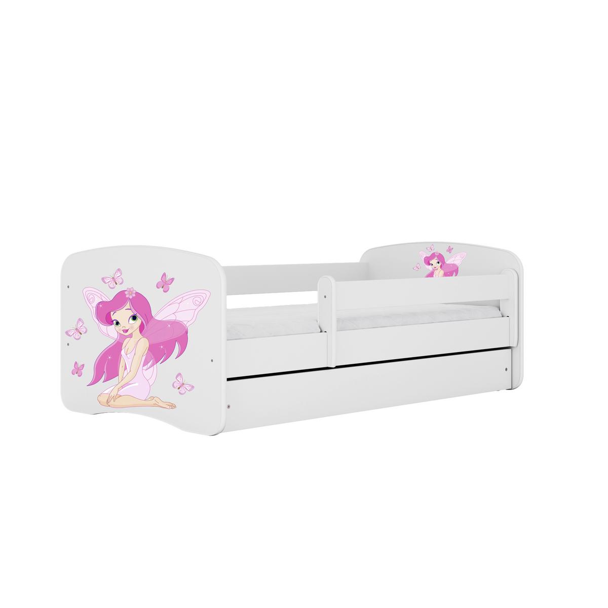 Kinder-/Juniorbett Babydreams Inkl. Matratze 80x160 - Birkefarben/Weiß, MODERN, Holz/Holzwerkstoff (80/160cm) - MID.YOU