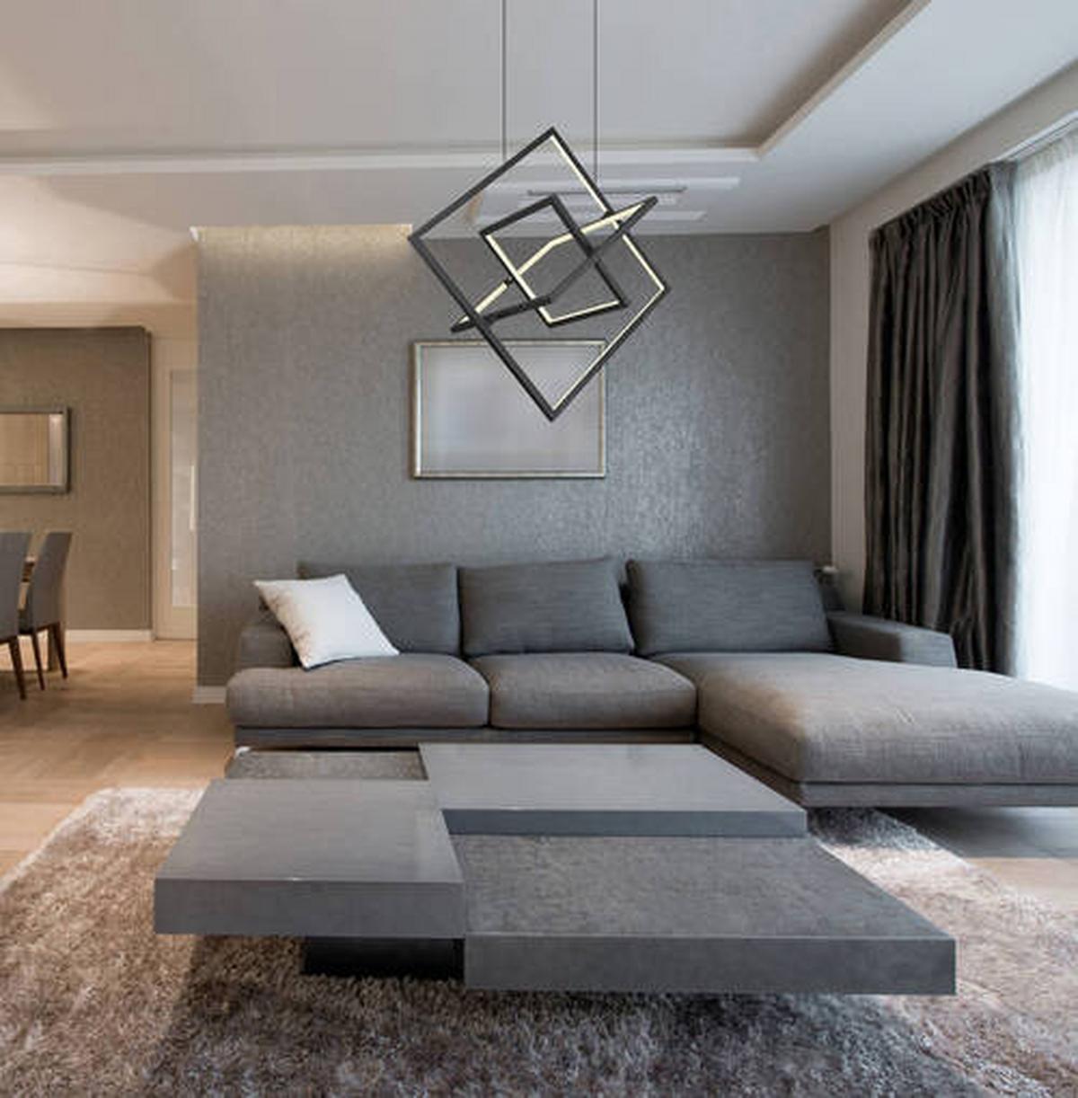 LED-Hängeleuchte 67194-55h - Opal/Schwarz, Design, Kunststoff/Metall (70,7/50/150cm) - Globo