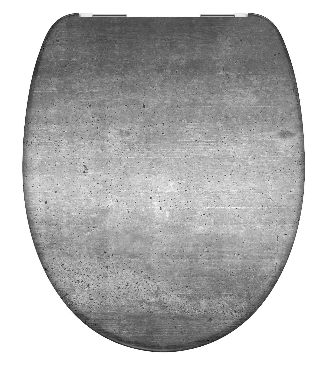 WC SEDADLO INDUSTIAL GREY -SB- - sivá, plast (37,2/1,4/44,5cm) - Schütte