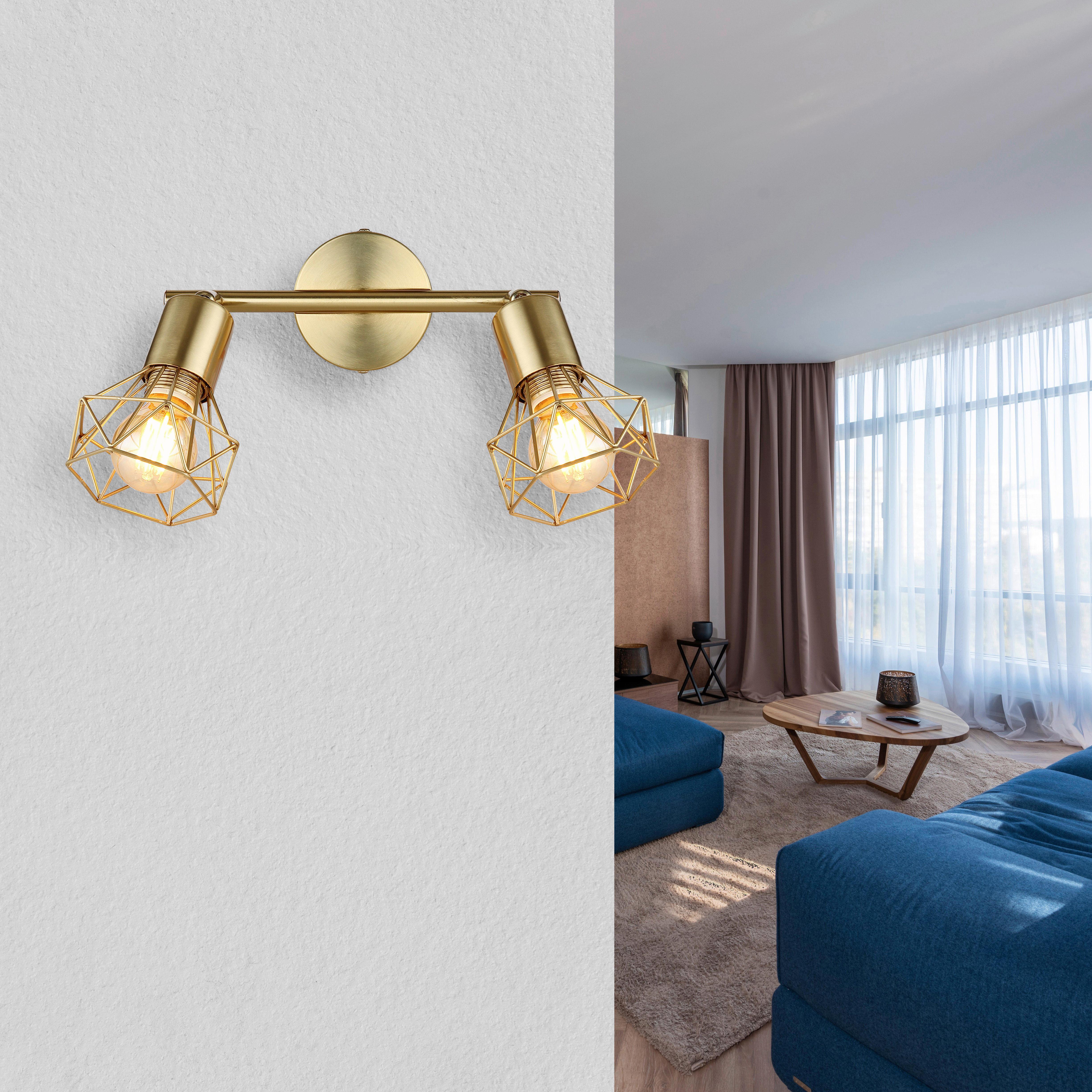 Strahler 54802gb-2 - Goldfarben, Design, Metall (22/8/19cm) - Globo