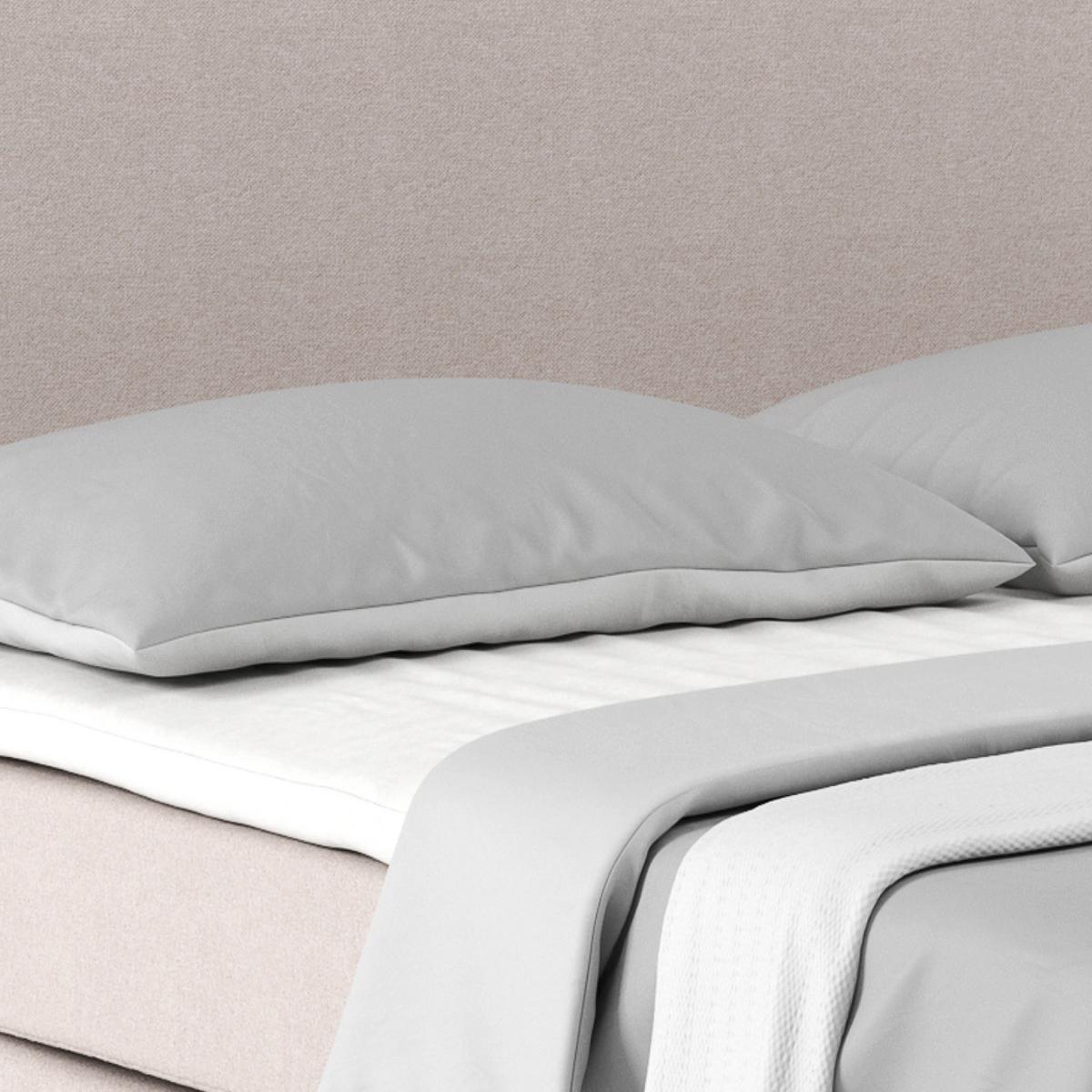 Postel Boxspring NERO PL: 160/200 cm, béžová - barvy chromu/béžová, Konvenční, kov/textil (160/200cm)