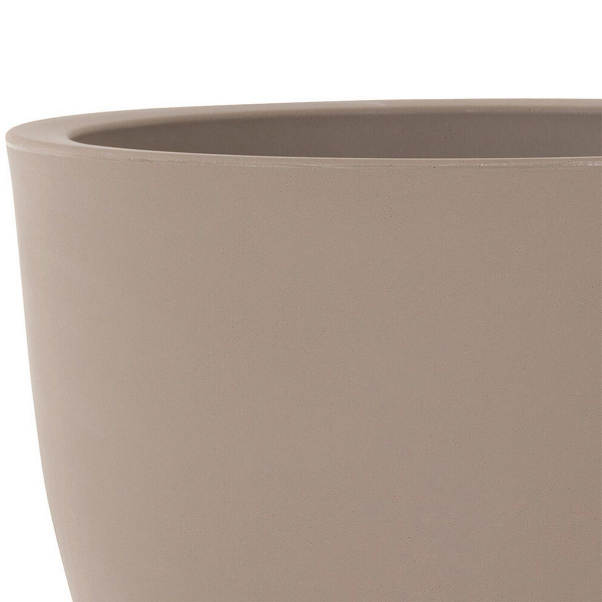 Pflanzentopf Taupe D: 40 Cm - Taupe, Basics, Kunststoff (40/30,7cm) - Siena Garden