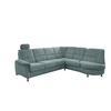 Ecksofa mit Relaxfunktion Parole Blau Chenille - Chromfarben/Blau, MODERN, Textil (275/236cm) - Livetastic