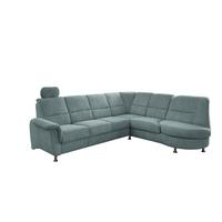 Ecksofa mit Relaxfunktion Parole Blau Chenille - Chromfarben/Blau, MODERN, Textil (275/236cm) - Livetastic