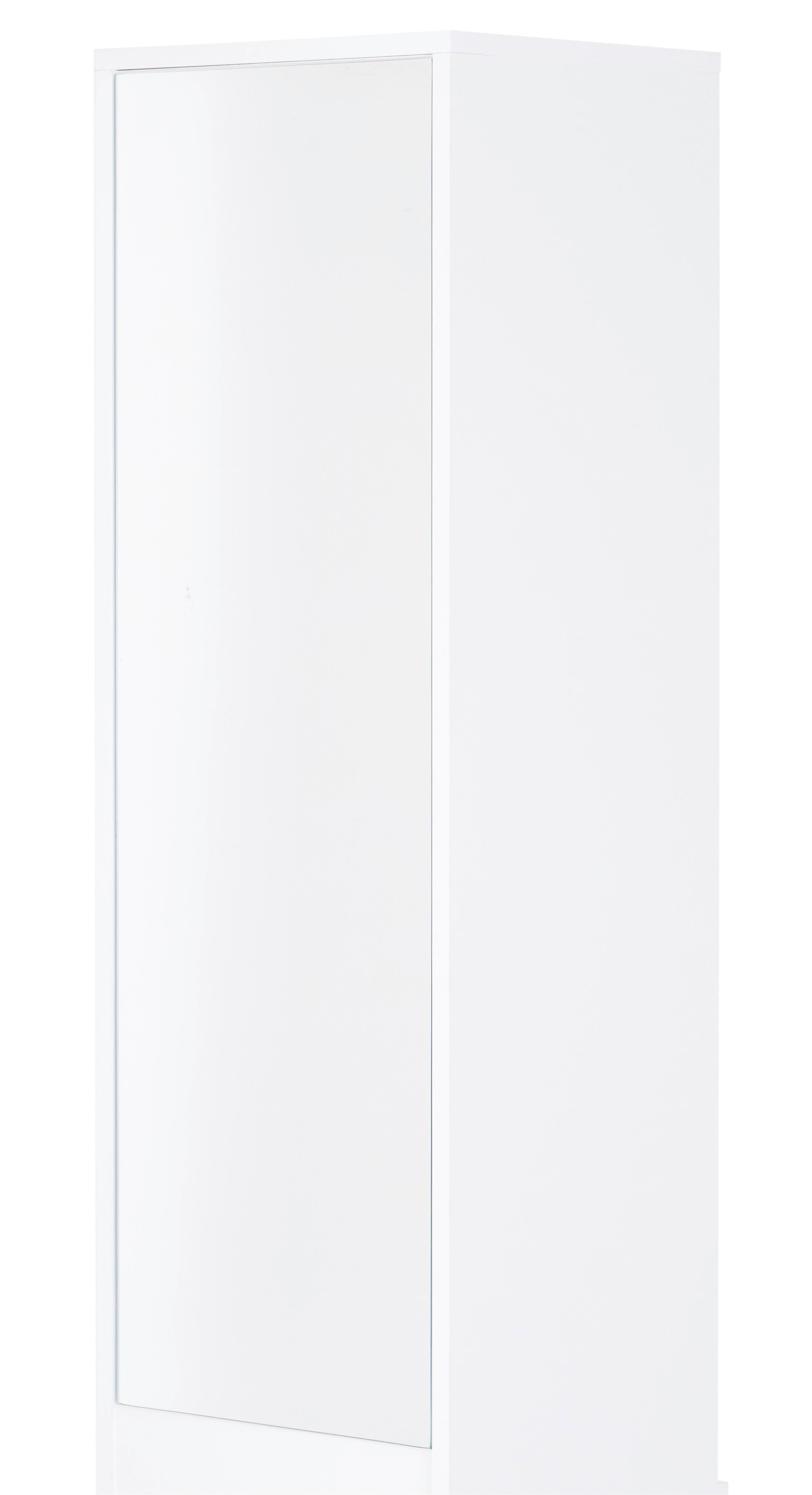 Vysoká Skriňa V Bielej Farbe Mx 174 - Verona Vr 06 - biela/chrómová, Konvenčný, kompozitné drevo/plast (35/170/35cm)